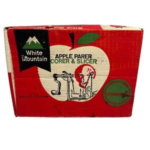 White Mountain Apple Parer Corer & Slicer in Box Canning Vintage Antique
